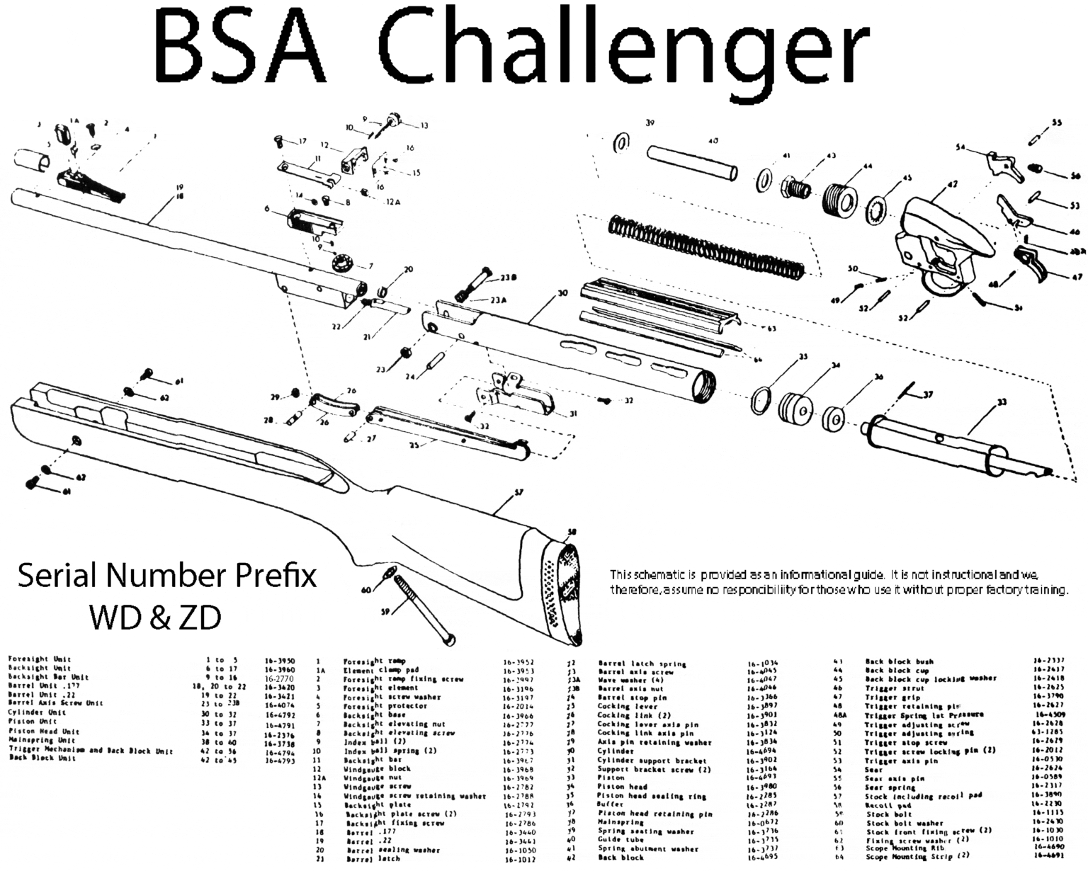 BSA Air Gun / Air Rifle Schematics. MK Guns