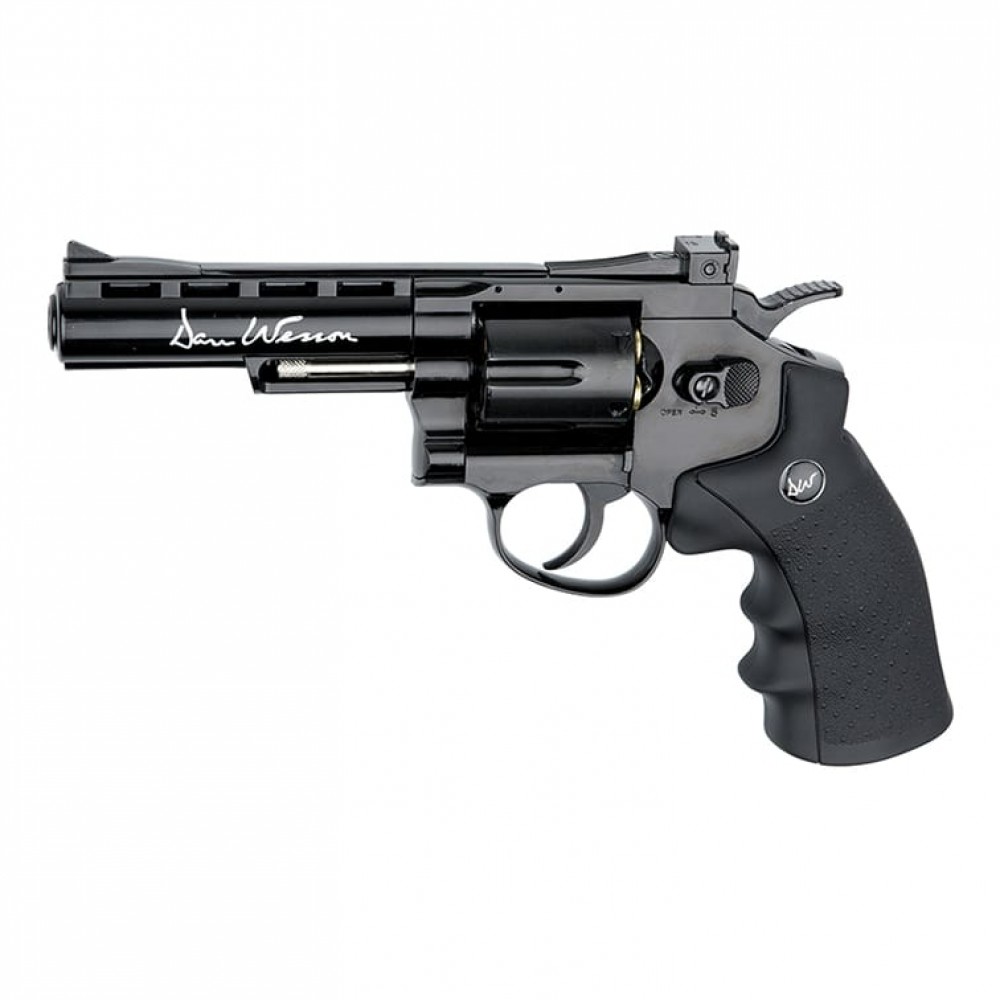 DAN WESSON 4″ GLOSS BLACK 4.5MM BB REVOLVER REVIEW.