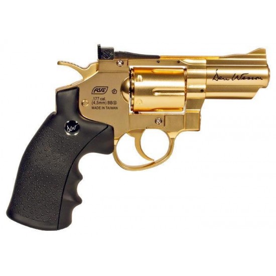 DAN WESSON 2.5″ GOLD 4.5MM BB REVOLVER REVIEW.