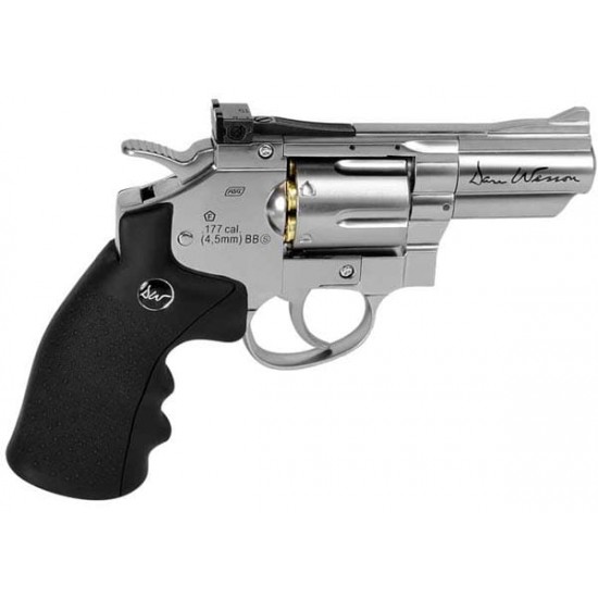 DAN WESSON 2.5″ SILVER 4.5MM PELLET REVOLVER REVIEW.