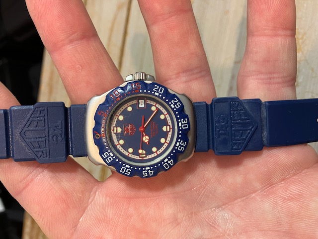 TAG Heuer 370.513 Blue Mid Size Formula 1 Watch.
