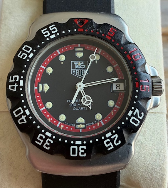 Prolunga Bracciale TAG Heuer Mid Size 1500 &ndash; 2 Maglie Acciaio Oro 611/8 &ndash; Usate